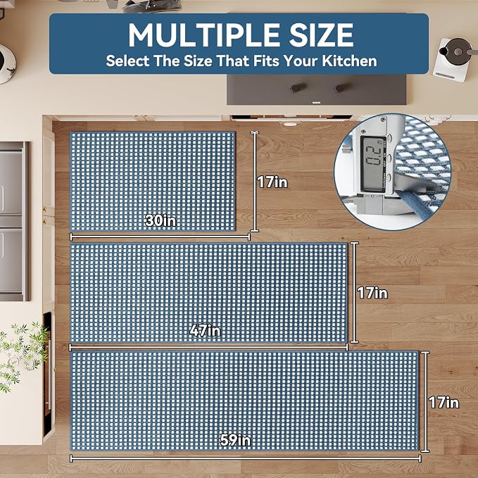 YDKGL Kitchen Runner Rugs Non Slip Washable, Super Absorbent Soft Chenille - Image 2