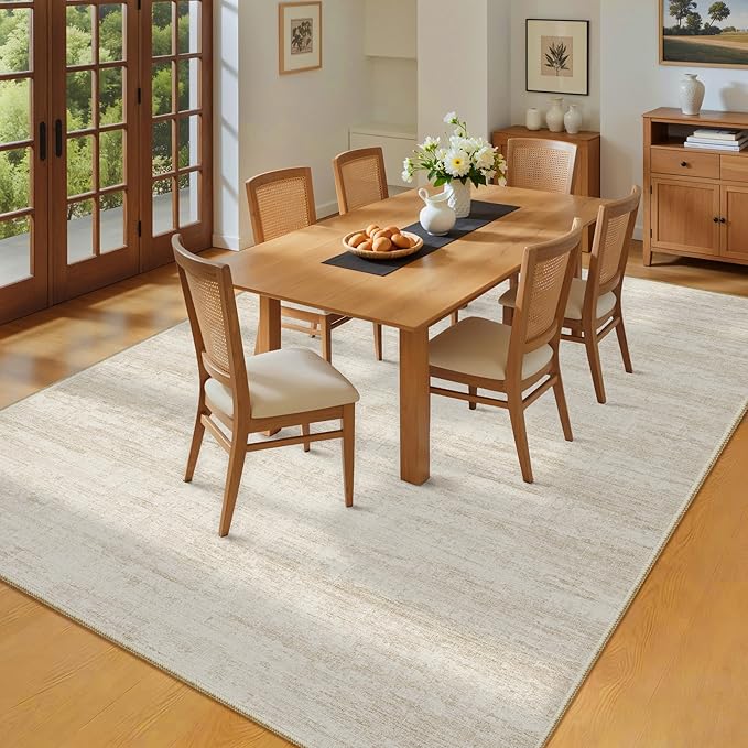 4x6 Rug - Stain Resistant Abstract Washable Rugs, Anti Slip Area Rugs - Image 8