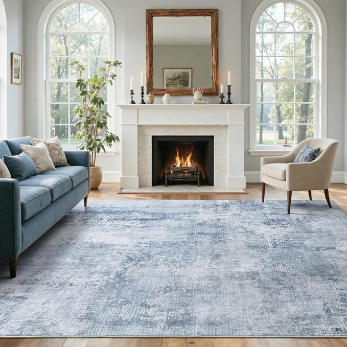 5x7 Ft Area Rugs for Living Room, Soft Non-Slip Washable Rugs Modern Abstract - Image 3