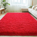 Mugorn Red Rugs for Living Room, 6x9 Large Fluffy Area Rugs for Bedroom by MUGORN