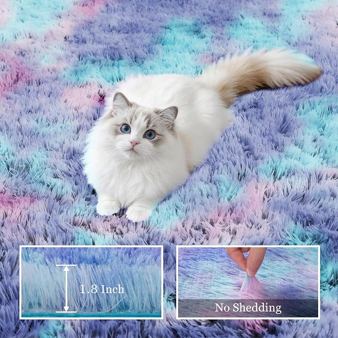 6x9 Area Rugs for Living Room Bedroom: Ultra Soft Fluffy Shag Rug Upgrade - Image 5