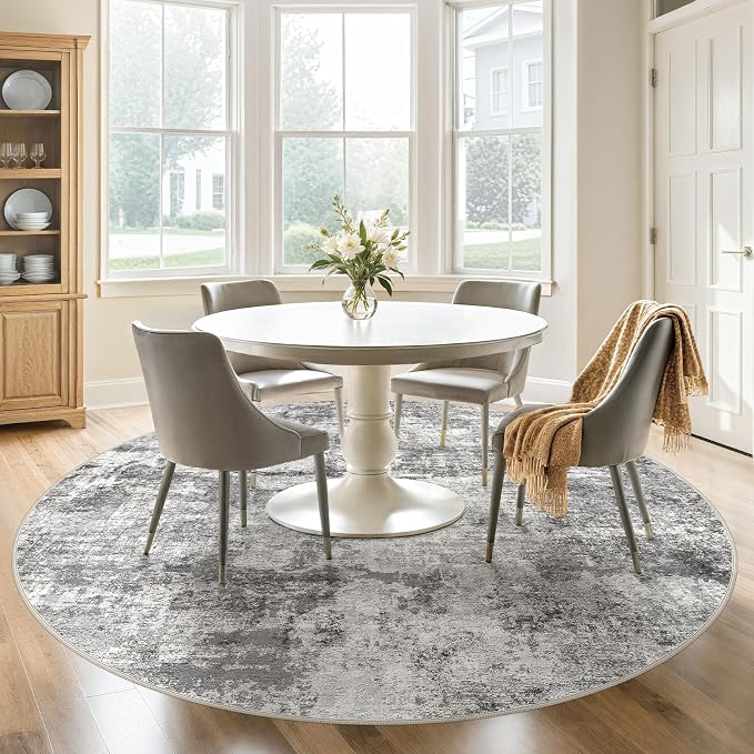 DMOYEST 8ft Round Area Rug for Living Room - Image 4