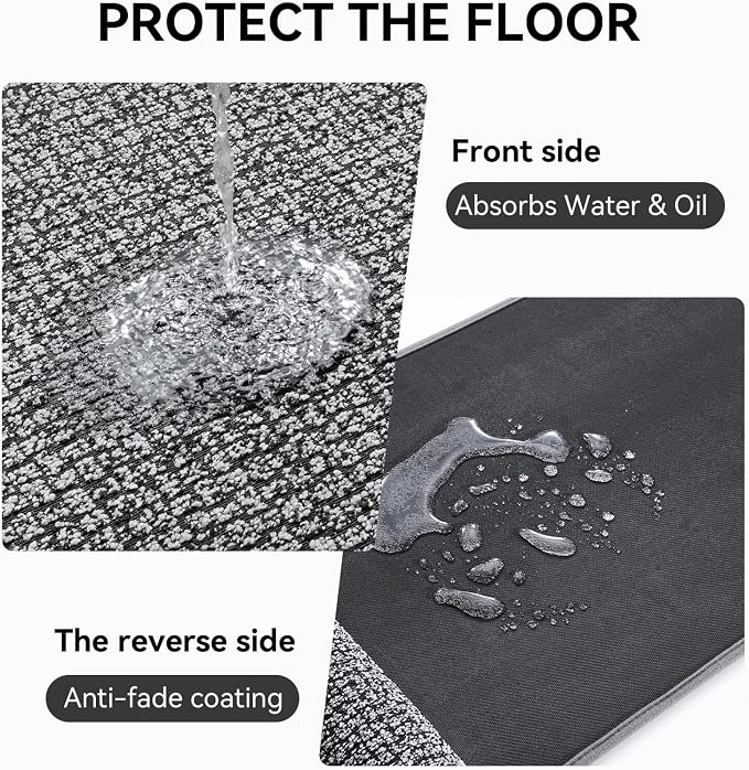 Kitchen Runner Rugs and Mat Non Slip Washable, Super Absorbent Long Kitchen Mats - Image 4