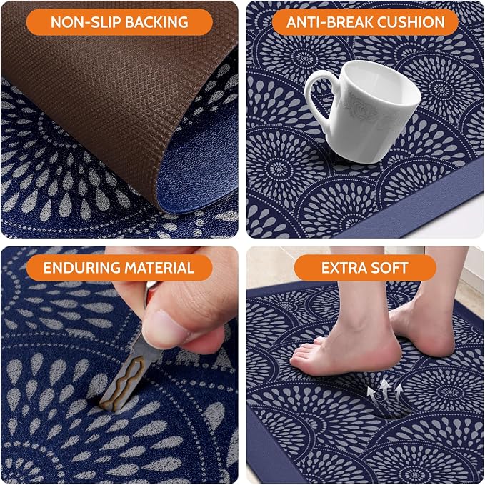 Mattitude Kitchen Mat, 17.3x39in Heavy Duty Ergonomic Comfort Foam Standing - Image 3