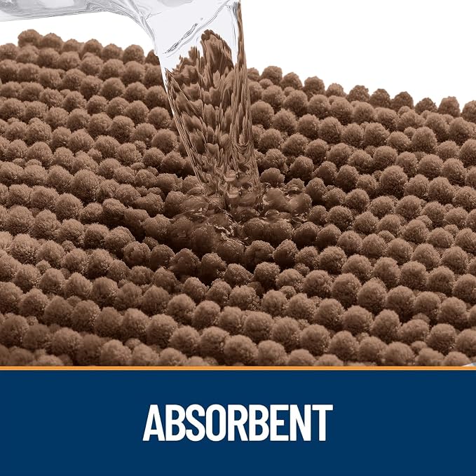OLANLY Dog Door Mat for Muddy Paws 40x32, Ultra Absorbent Chenille Mud Doormat - Image 4