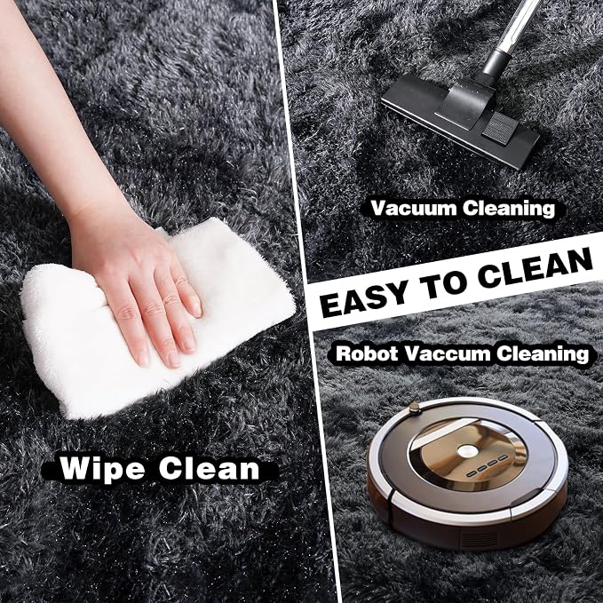 8x10 Area Rugs for Living Room, Ultra Soft Fluffy Large Shaggy Rug Carpet for - Image 3
