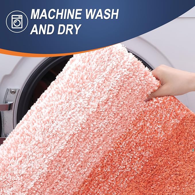 OLANLY Large Bathroom Rugs Mat 45x27, Extra Soft Absorbent Microfiber Bath Rugs - Image 6