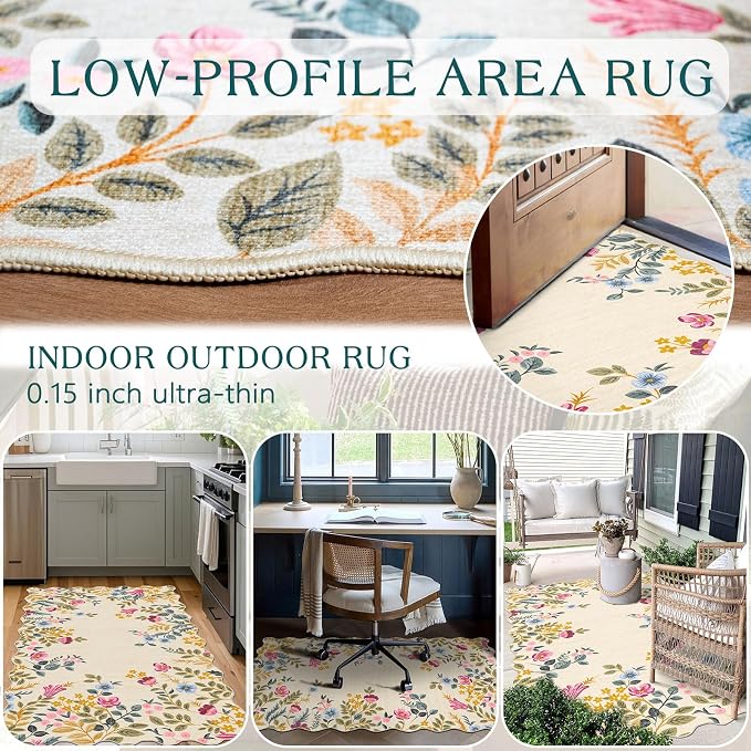 Colorful Floral Entry Rug - Image 5