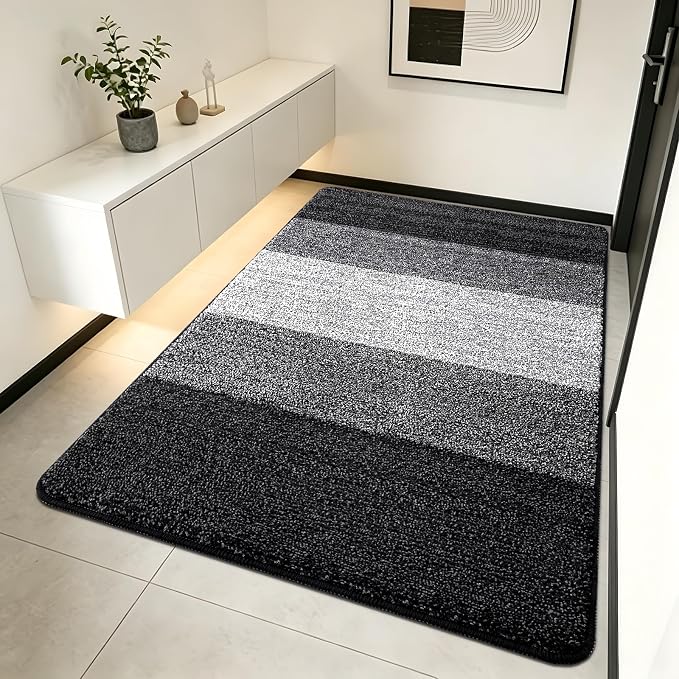 Kitinjoy Indoor Outdoor Door Mat, 70x32 Non-Slip Absorbent Dirt Trapper by Kitinjoy