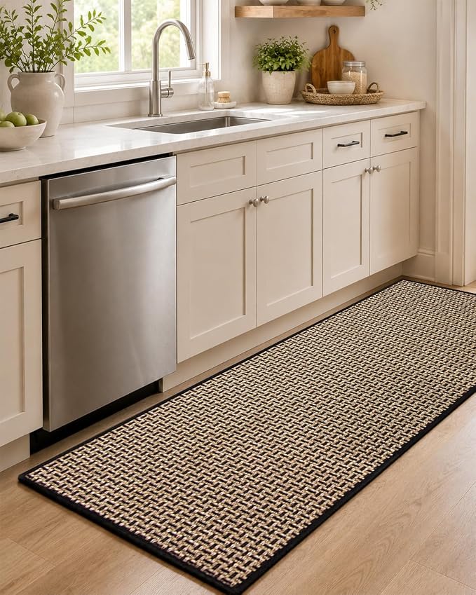 eqivei Kitchen Runner Rug, Island Walkway, Hallway or Laundry Room by Eqivei