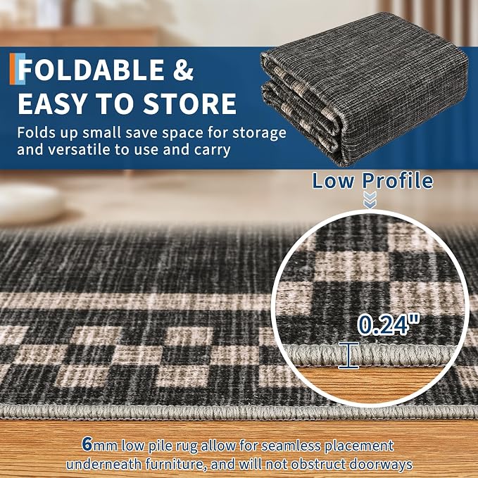 GarveeHome Runner Rug 2x6 for Kitchen Non Slip Washable Hallway Runner Rugs - Image 4