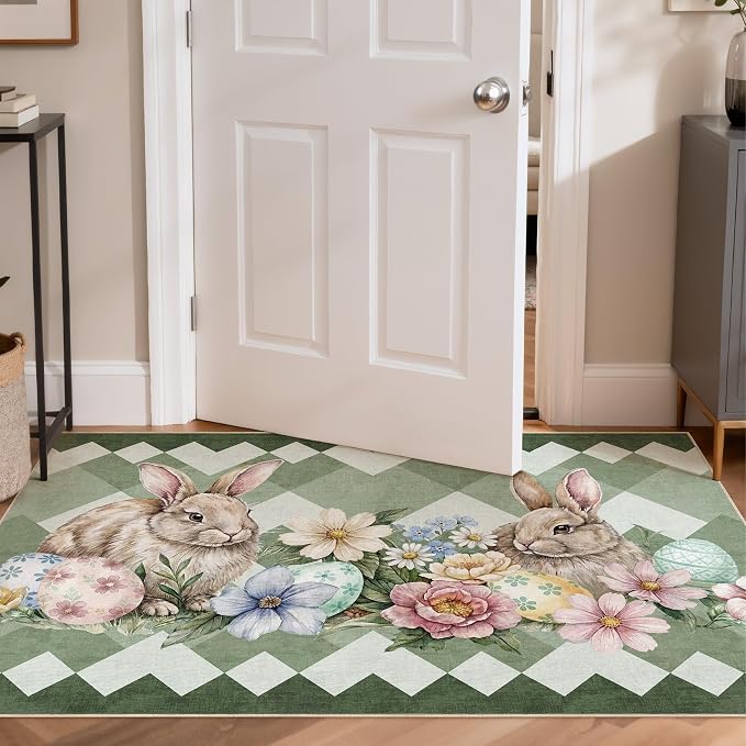 cotiled Area Rug for Living Room, Washable Non-Slip Large Area Rug, Indoor - Image 6