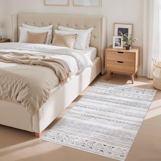 cotiled 3x5 Area Rugs Living Room Rug: Washable Boho Rugs - Image 2