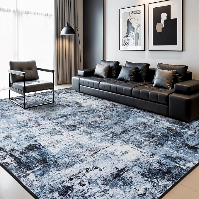 Rugflix 10x14 Area Rugs for Living Room, Washable Large Rug Stain-Resistant Low - Image 9