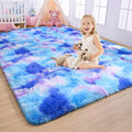 AROGAN Soft Rainbow Area Rugs for Girls Room 4x6 Feet, Fluffy Cute Colorful by AROGANAREARUG