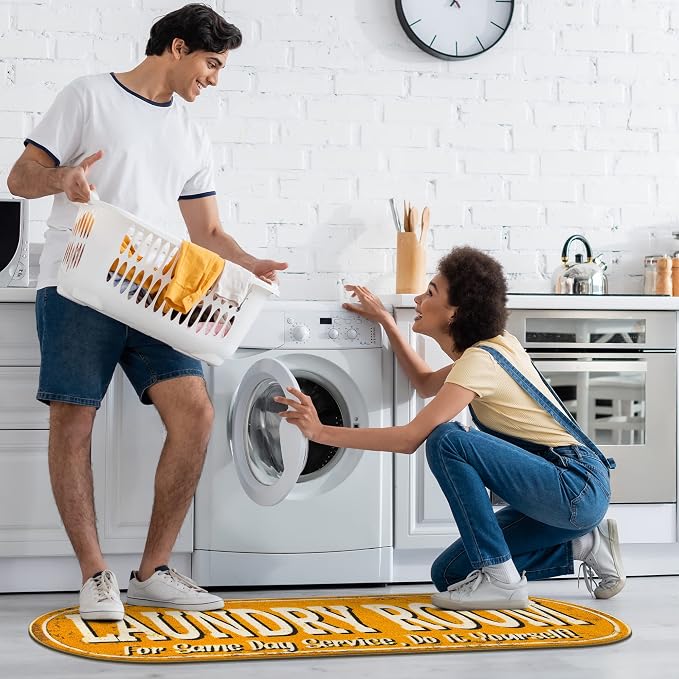 Ottomanson 20" x 59" Oval Laundry Room Rug - Image 9