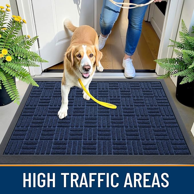 OLANLY Front Door Mat Outside Entrance 29.5x17, Heavy Duty Sturdy Natural - Image 7