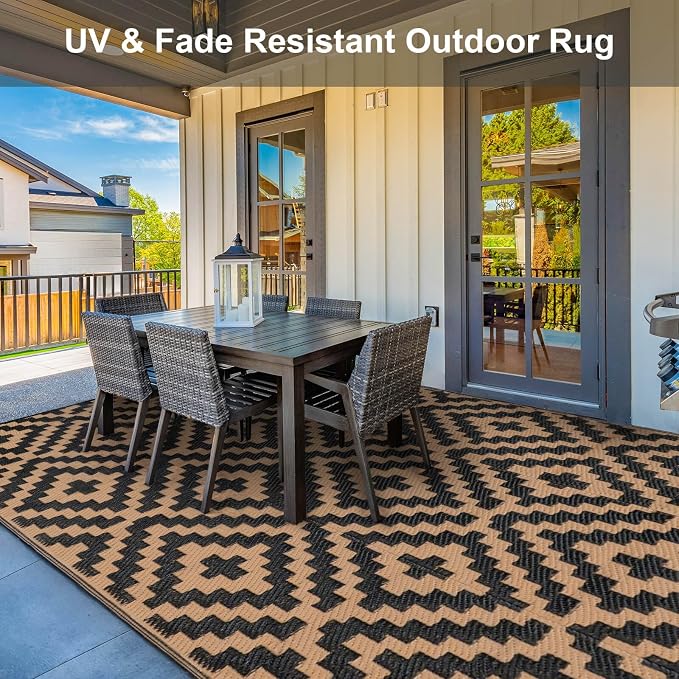 Outdoor Patio Plastic Straw Rug - Image 6