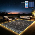 9x12Ft Outdoor Rug, Solar Powered Outdoor Rug by Capybland