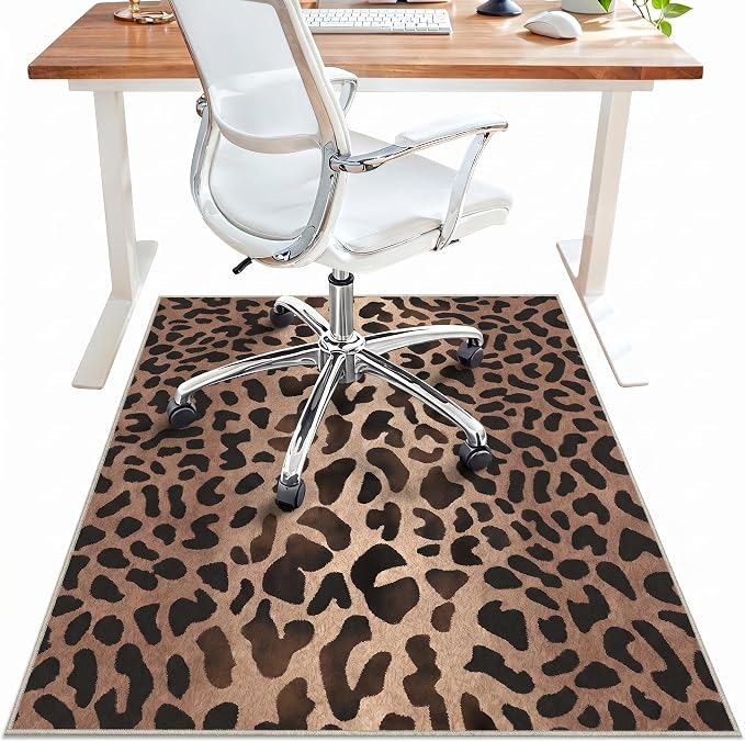 36"x60" Office Chair Mat for Hardwood Tile Floor, Under Desk Carpet Protector by BESBLEE