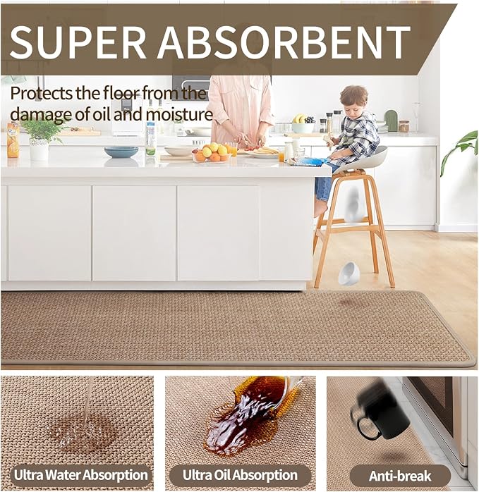 YDKGL Kitchen Mat Set of 2 PCS, Cushioned Non Slip Rugs - Image 7
