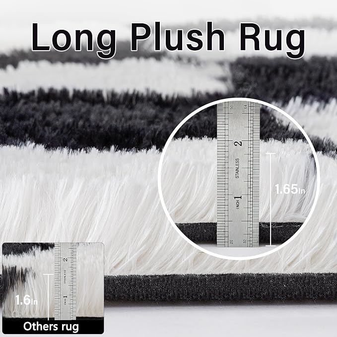 PureCozy Checkered Rug 5x7 for Living Room - Image 7
