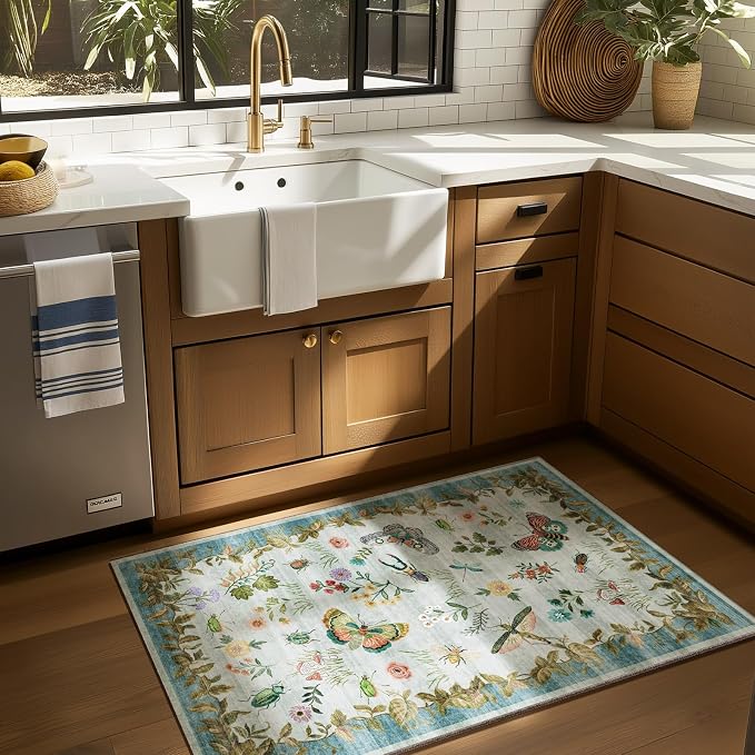 2x3 Washable Throw Rugs for Entryway: Door Mat Indoor Entrance Small Area Rug - Image 2