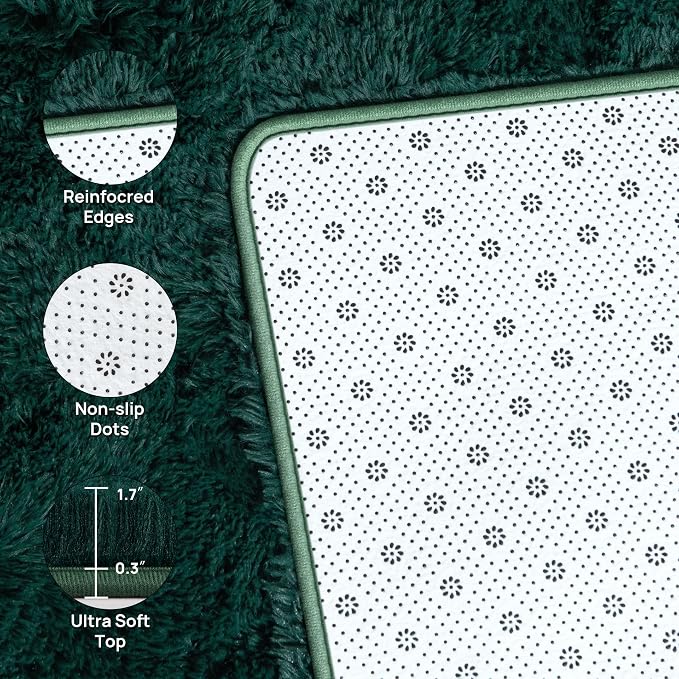 Deerhoo Large Shag Area Rugs 5 x 8, Plush Fuzzy Rugs - Image 4