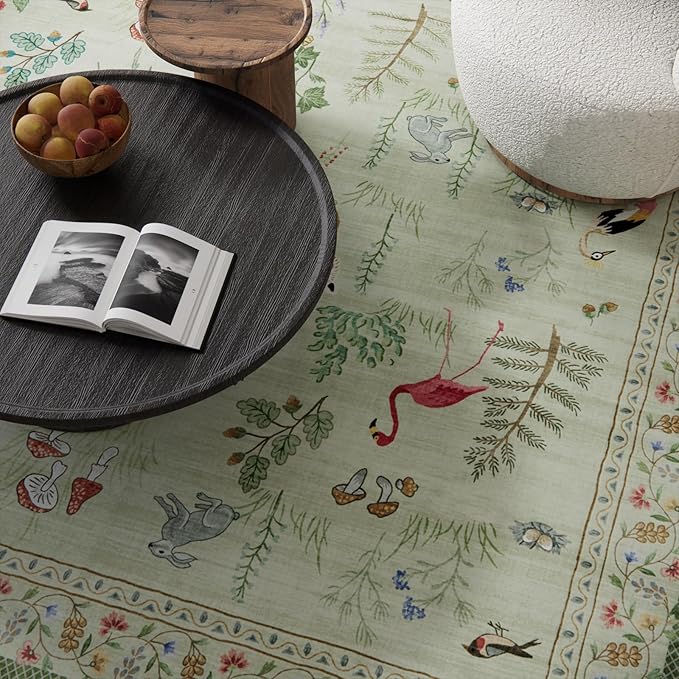 Machine Washable Kitchen Runner Rug: 2'x6' Hallway Rug Non Slip Low Pile Stain - Image 3