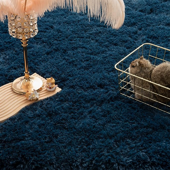 Andecor Soft Fluffy Bedroom Rugs, 3 x 5 Feet Indoor Shaggy Plush Area Rug - Image 4
