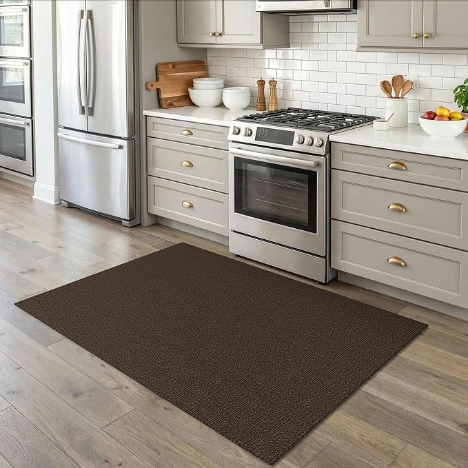 EARTHALL Washable Area Rug 4x5 Ft Non Slip Rugs - Image 5