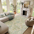 Washable Area Rugs for Living Room: 6x9 Bedroom Rug Stain Resistant Non Slip by palohom