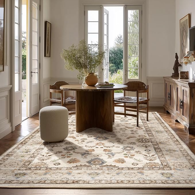 10x14 Area Rug Washable Rugs: Large Living Room Rug Stain Resistant Non Slip - Image 6