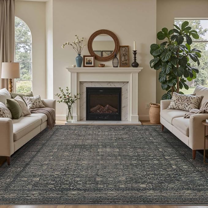 Rugxara 6x9 Washable Area Rug for Living Room, Vintage Large Boho Rugs for - Image 2
