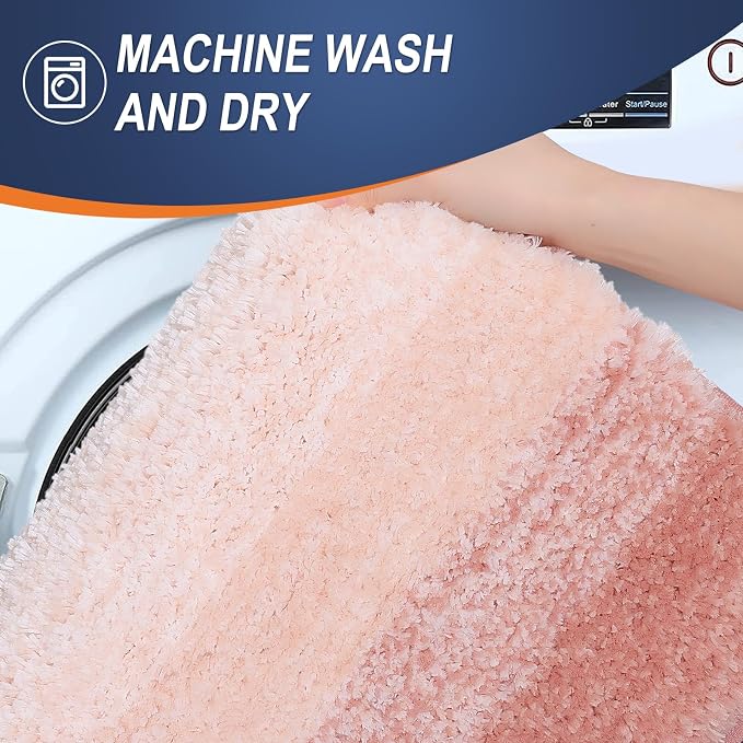 OLANLY Bathroom Runner Rugs Mat 47x17, Extra Soft Absorbent Microfiber Bath Rugs - Image 6