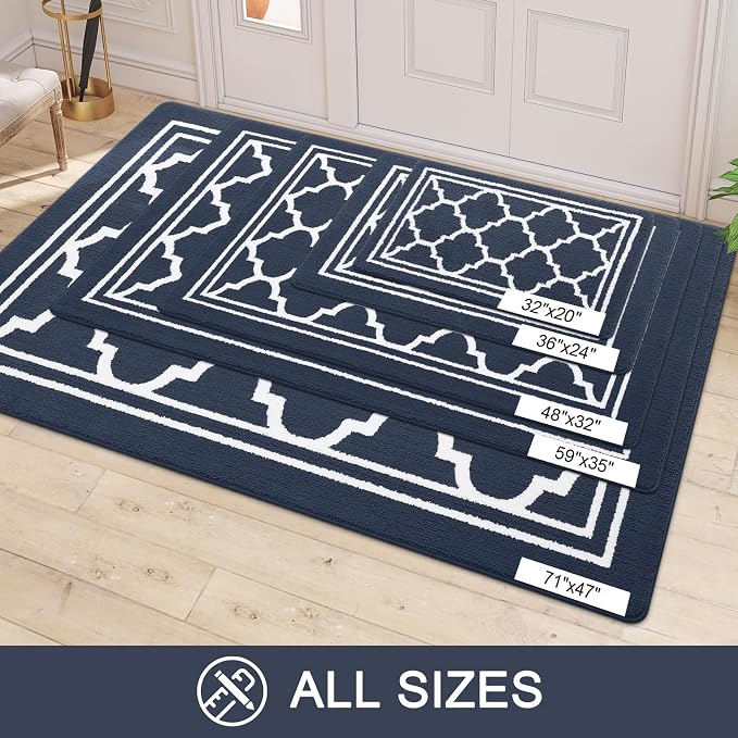 Buganda Large Indoor Door Mat, Dirt-Resistant and Absorbent Doormat, Low - Image 7