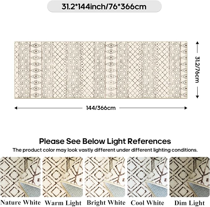 2'6"x12' Hallway Runner Rug Moroccan - Image 2