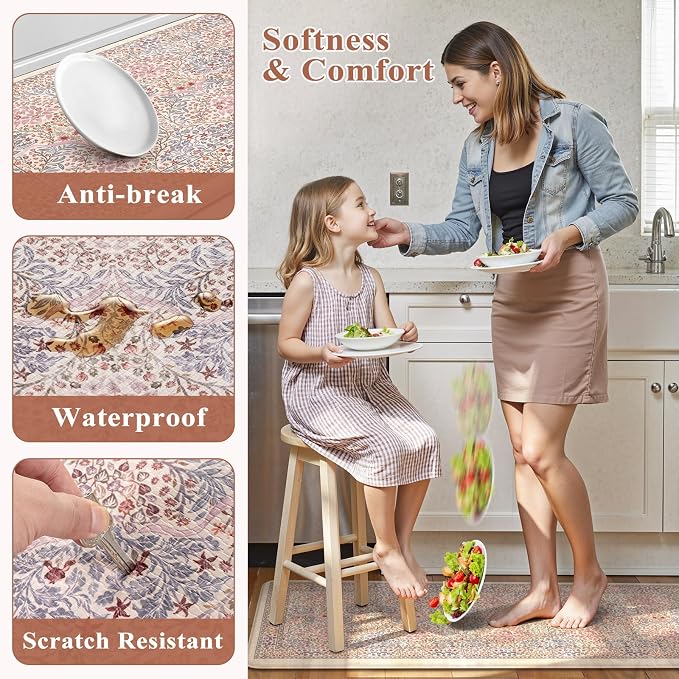 Collive Anti Fatigue Mats for Kitchen Floor, Cushioned Comfort Kitchen Rugs - Image 6