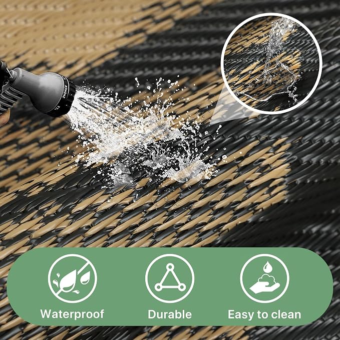 GENIMO Waterproof Outdoor Rug 9' x 12' - Image 5