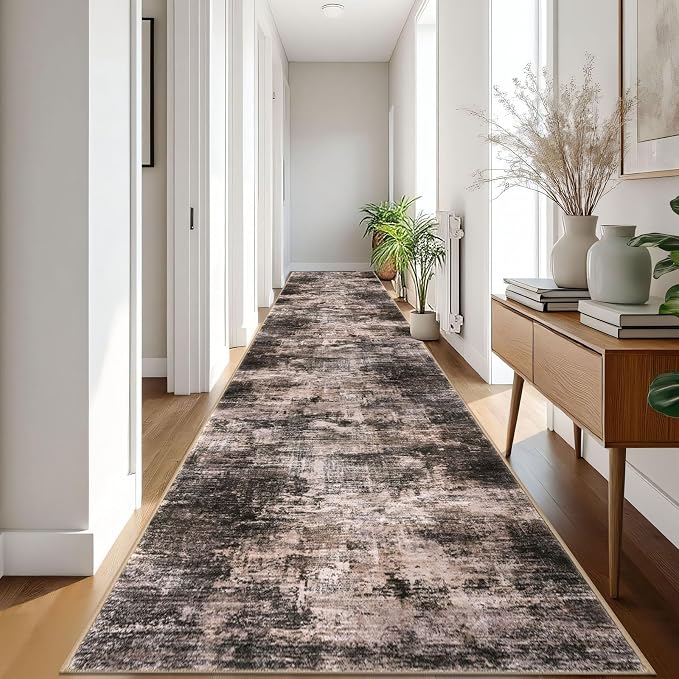IOHOUZE Abstract Runner Rug 3x18 Ft Washable Runners - Image 8