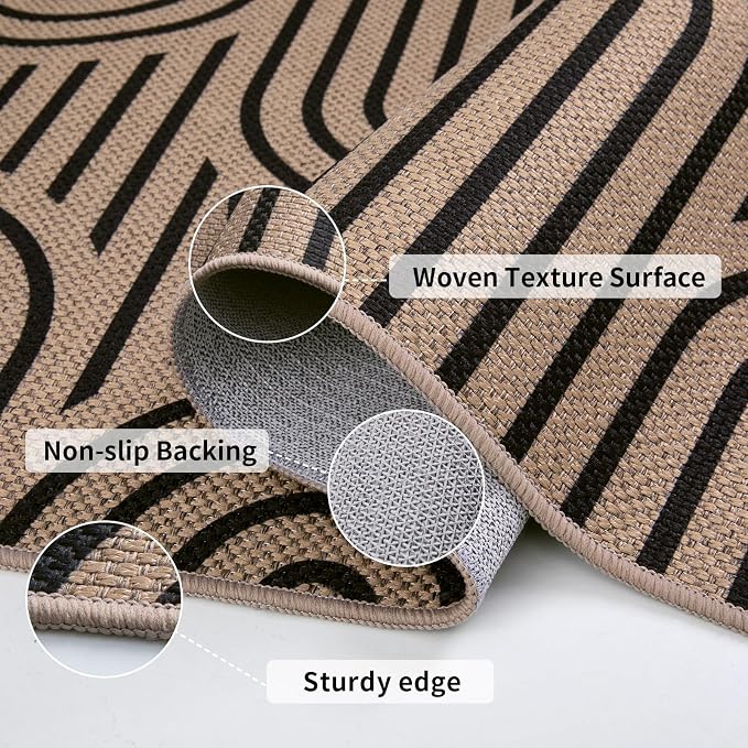 Tangsoo Easy Jute Rug 4x6 Washable Area Rug - Image 3