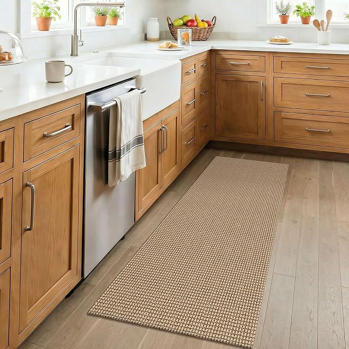 KOZYFLY Boho 2x4 Entry Runner Rug, Small Washable Runners - Image 2