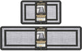 Mattitude Kitchen Mats Set of 2 Cushioned Rugs 0.47 inch Thick Anti-Fatigue Mats by Mattitude