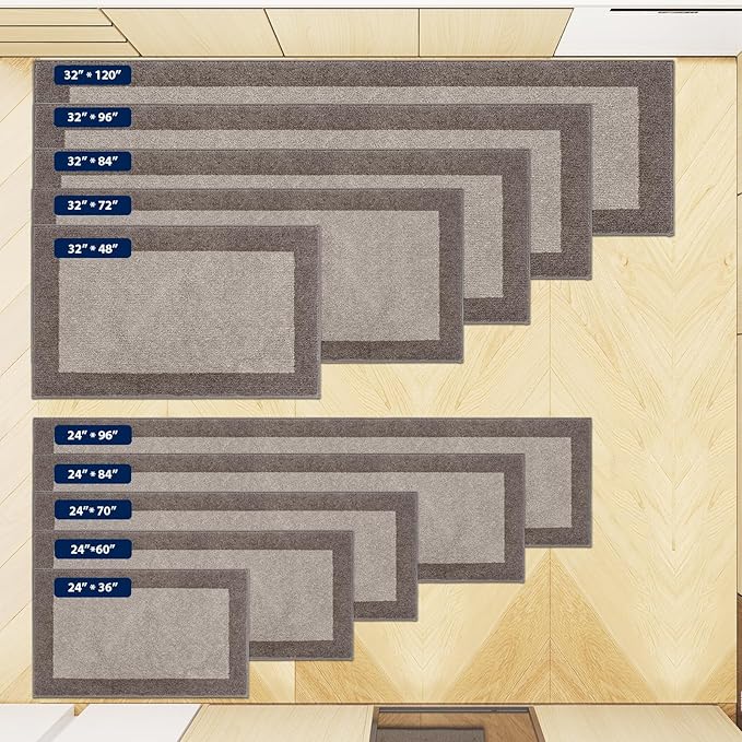 Machine Washable Kitchen Rug 24" x 84", Non Slip Kitchen Mat - Image 5
