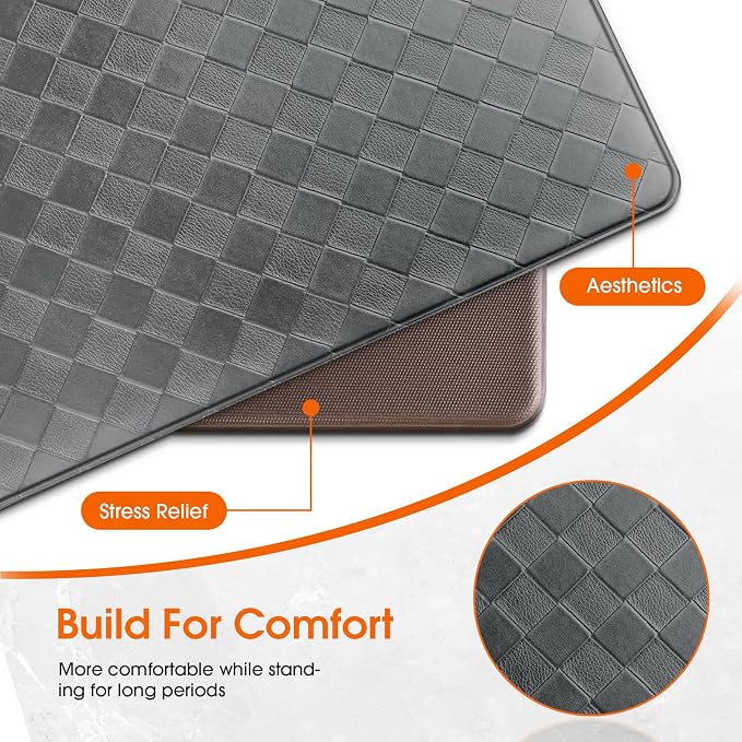 TranquilRelax Kitchen Mats, Cushioned Anti Fatigue Kitchen Mats - Image 6