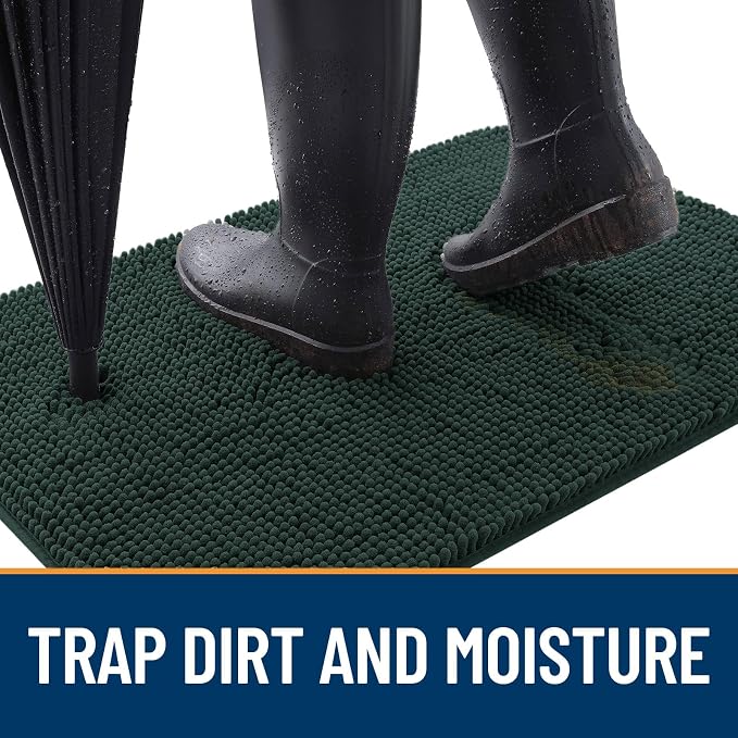 OLANLY Dog Door Mat for Muddy Paws 35x24, Absorbs Moisture and Dirt, Absorbent - Image 2