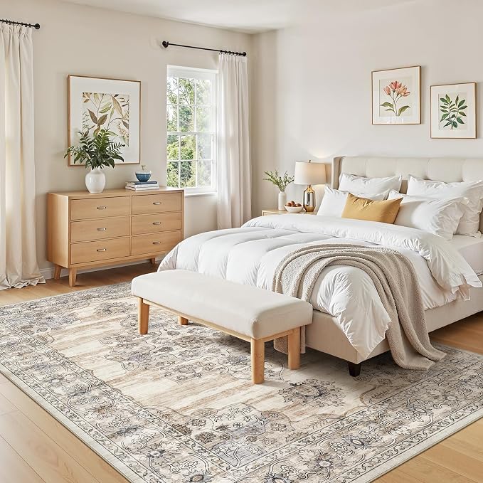 Washable 7x9 Area Rug for Living Room - Image 6