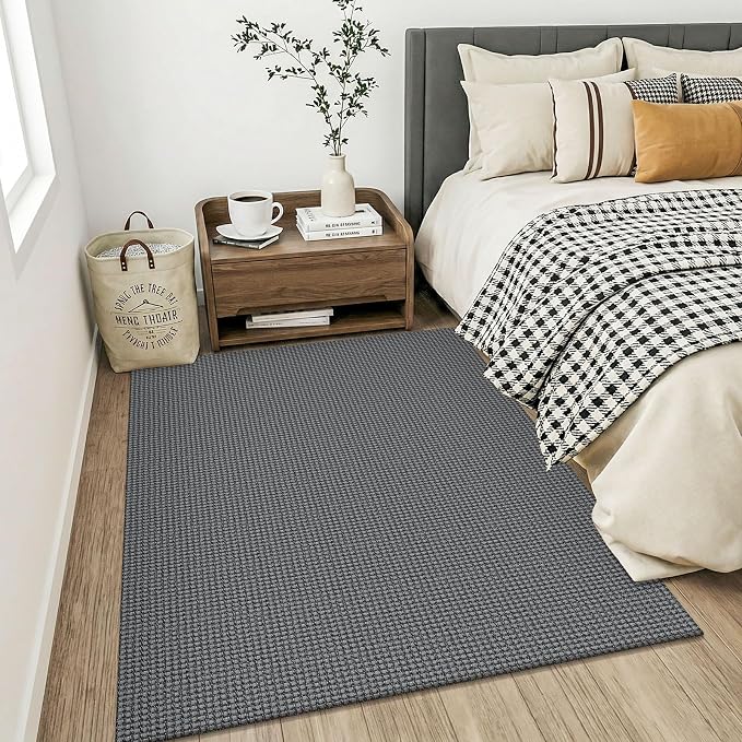 KOZYFLY Washable 4x5 Entry Woven Area Rug, Braided Throw Rugs - Image 8