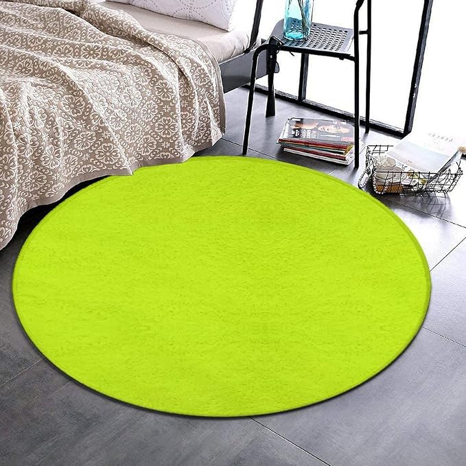 Home Decor Non Slip Kitchen Office Circle Rug, Machine Washable Modern Round - Image 2