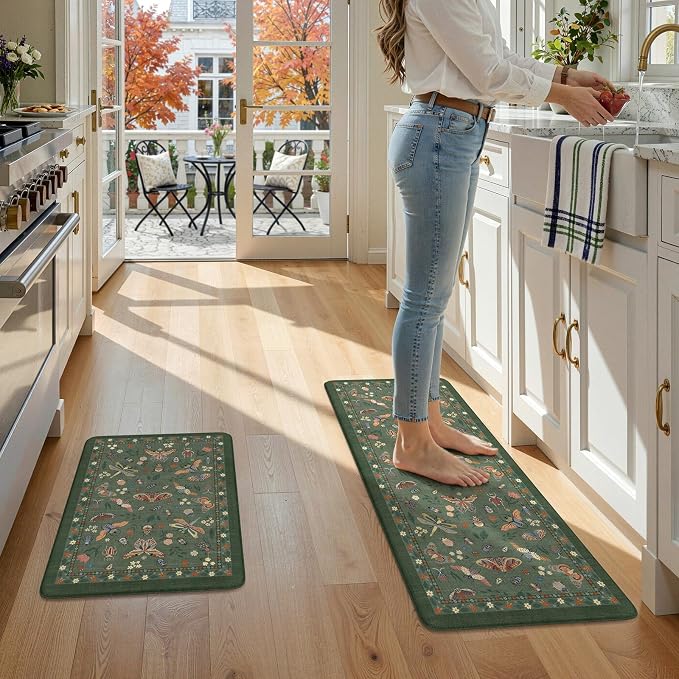 LEEVAN Anti Fatigue Mats for Kitchen Floor Non-Slip, Cushioned Kitchen Mats for - Image 9